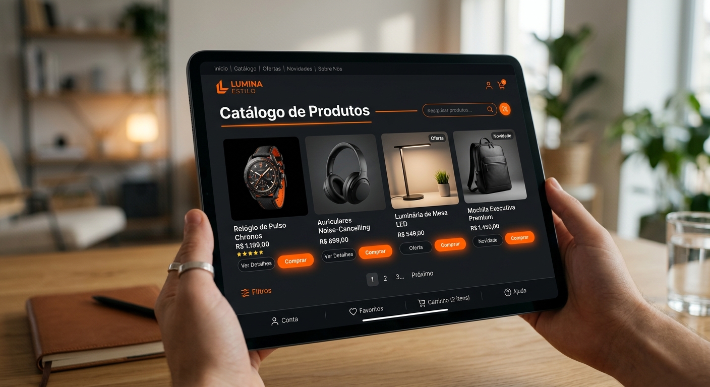 Site com Catálogo Digital